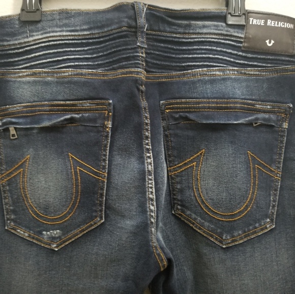 (NWT) TRUE RELIGION Rocco Moto Jeans - Picture 5 of 7